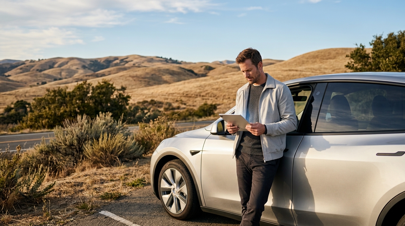 California driver reviewing auto insurance coverage